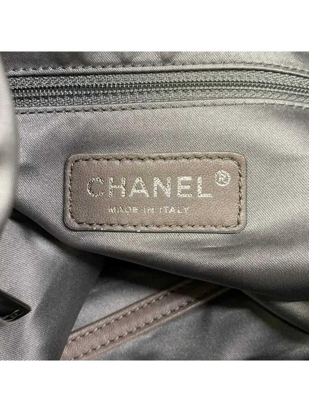 Chanel Melrose Cabas Black Silver #304863C14B